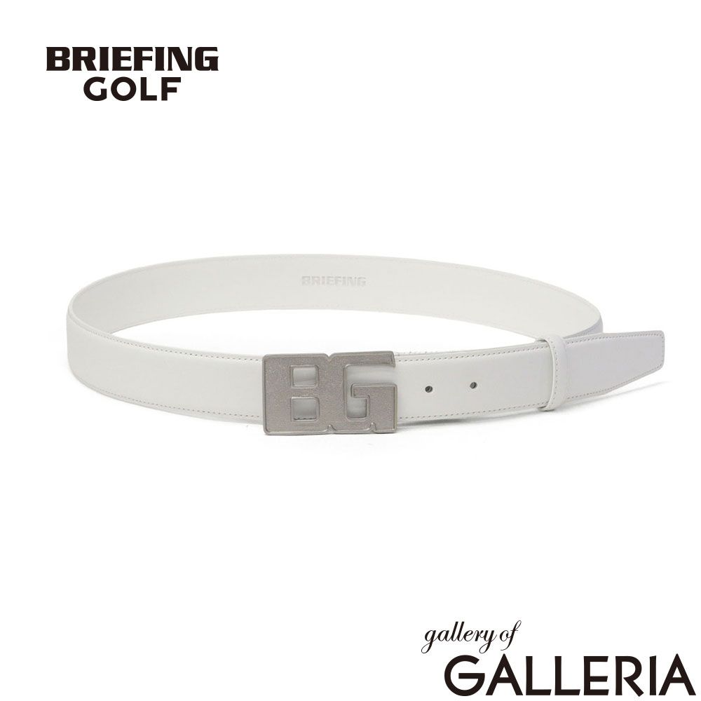 【日本正規品】 ブリーフィング ゴルフ ベルト メンズ 男性 BRIEFING GOLF 本革 カジュアル ブランド 革 バックル レザーベルト BGロゴバックル 日本製 BG BUCKLE LEATHER BELT BRG261F04 WHITE 15,048円