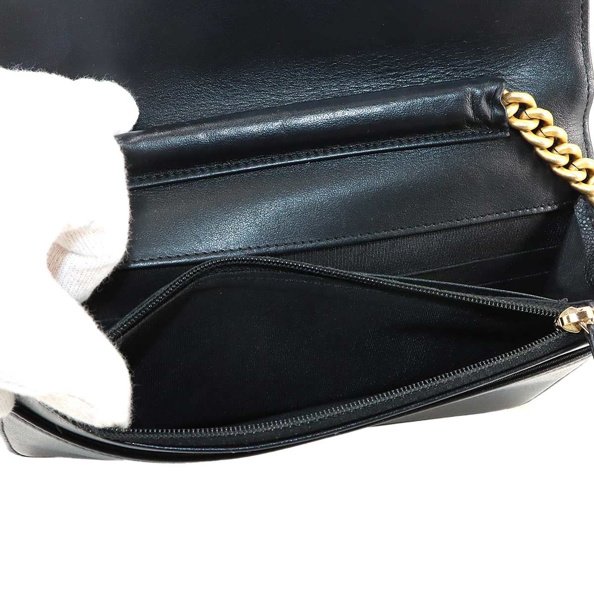 シャネル CHANEL ボーイシャネル チェーン ウォレット 長財布 キャビアスキン ブラック AP1117 ゴールド 金具 Chain Wallet 90318872 シャネル CHANEL ボーイシャネル チェーン ウォレット 長財布 キャビア