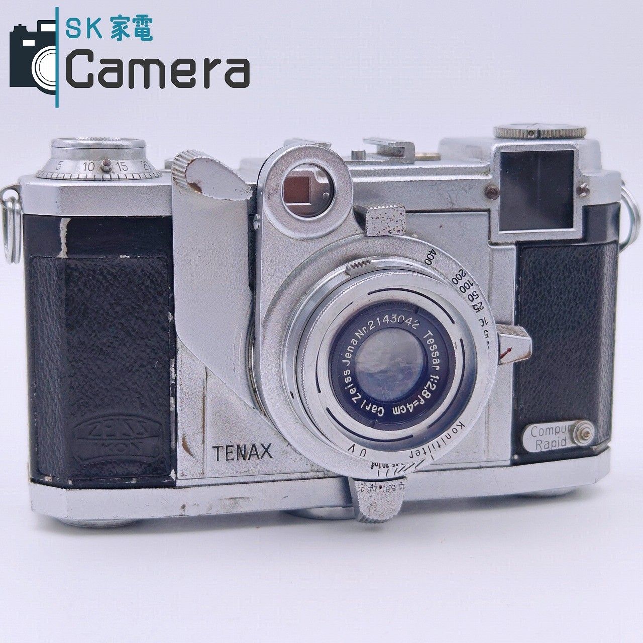 超希少zeiss TENAXⅡ TESSAR40f2.8付き 中古】 ZEISS IKON TENAX II Carl Zeiss Jena Tessar 4cm F2.8