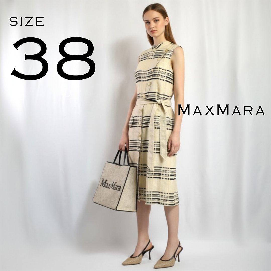 極美品】MaxMaraマックスマーラ 最高級白タグ イタリア製 リネン