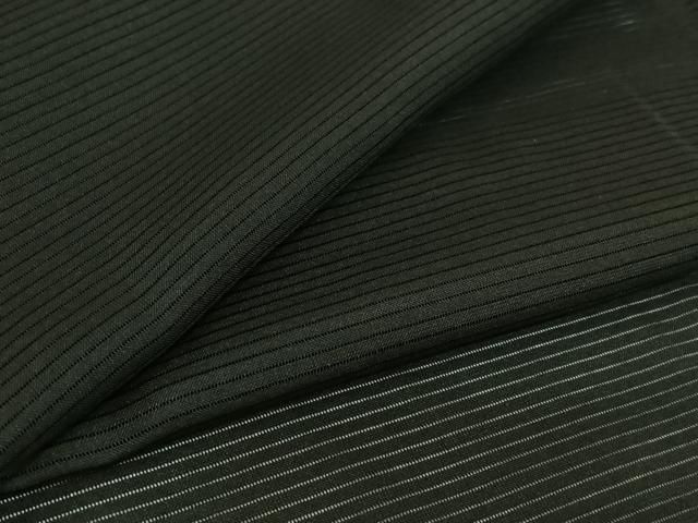 平和屋着物▽夏物 男性 羽織 黒紋付 スリーシーズン 春夏秋 絽 暗黒色