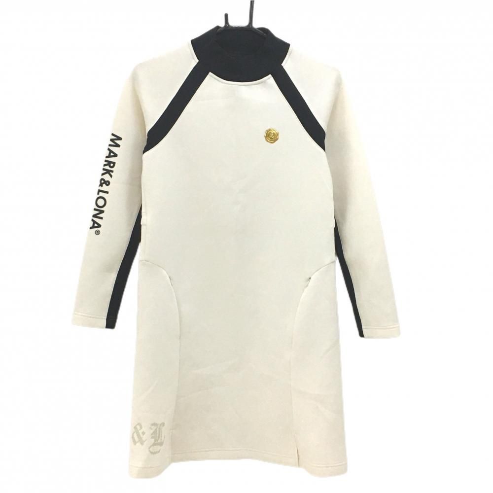 マークアンドロナ CODE ワンピース　モックネックニット　ゴルフウェア マークアンドロナ CODE ワンピース モックネックニット ゴルフウェア