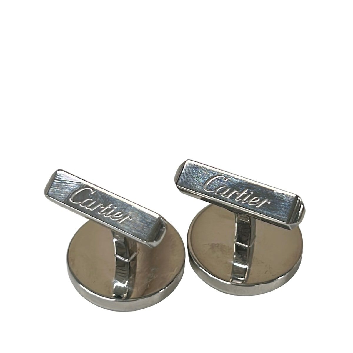 カルティエ カフス シルバー×ホワイトシェル 美品 シルバー Cartier