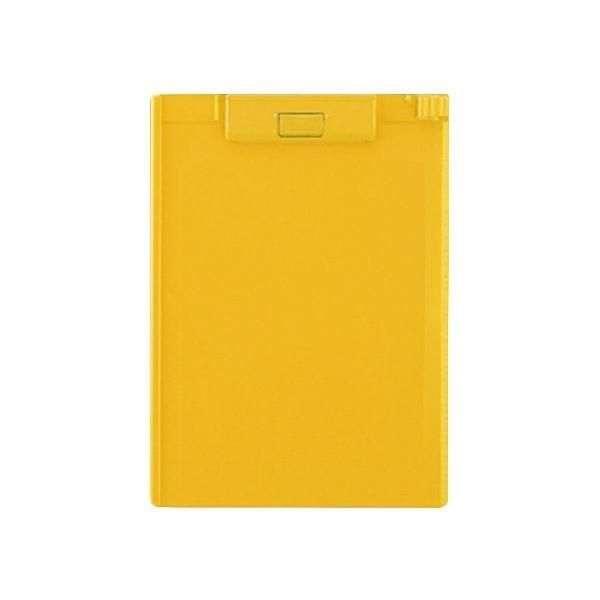 （まとめ） リヒトラブ クリップボード ABS製 A4判タテ型 A-977U-5 黄 1枚入 〔×5セット〕
