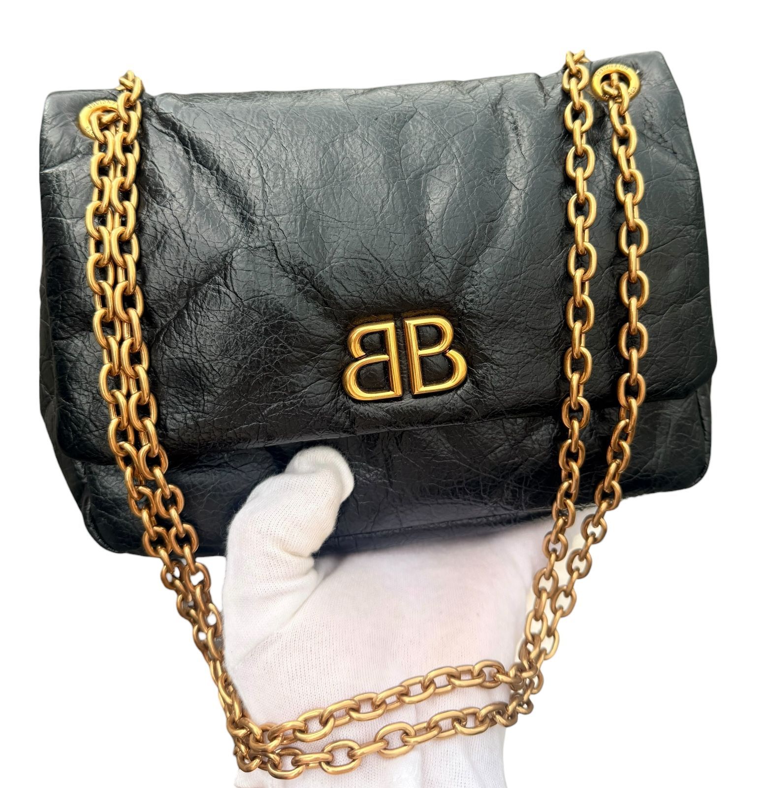 現行超美品◇バレンシアガBALENCIAGAモナコMONACOチェーンショルダー 