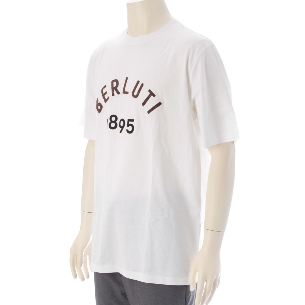 ベルルッティ コットン 刺繍ロゴ 半袖Tシャツ トップス R25JRS105JAEK 