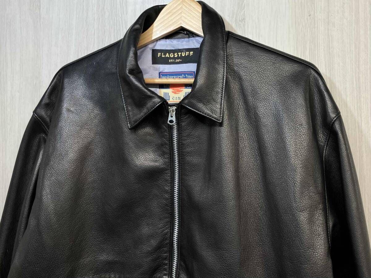 FLAGSTUFF × blackmeans LEATHER SWING TOP 本革 レザー スウィング 