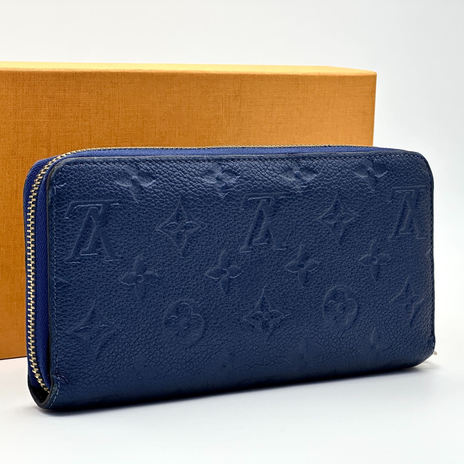 極美品 現行 ルイヴィトン アンプラント ジッピーウォレット 長財布 グレージュ 極美品 IC内蔵現行✨ルイヴィトン アンプラント ジッピーウォレット