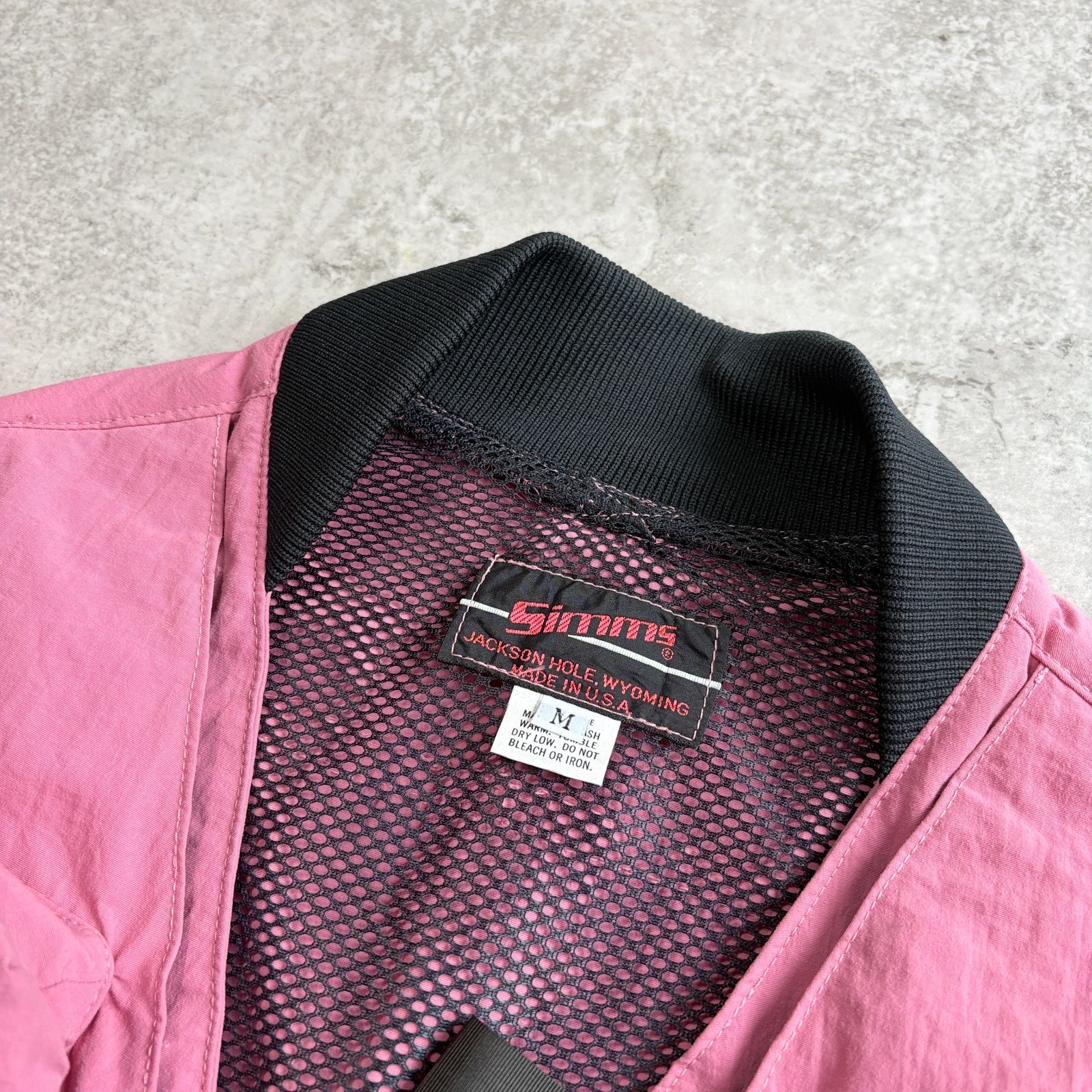 80s USA製 SIMMS Fishing Vest 【 pink 】 シムス フィッシングベスト
