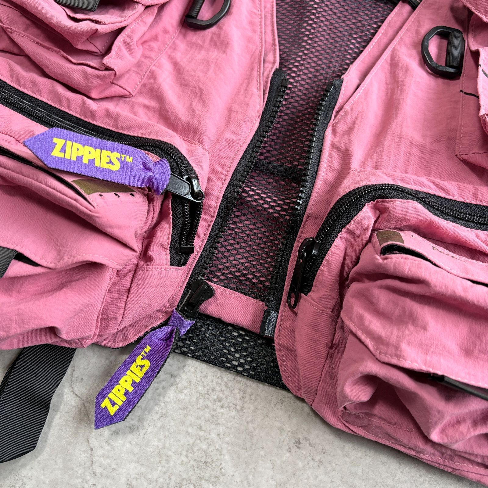 80s USA製 SIMMS Fishing Vest 【 pink 】 シムス フィッシングベスト