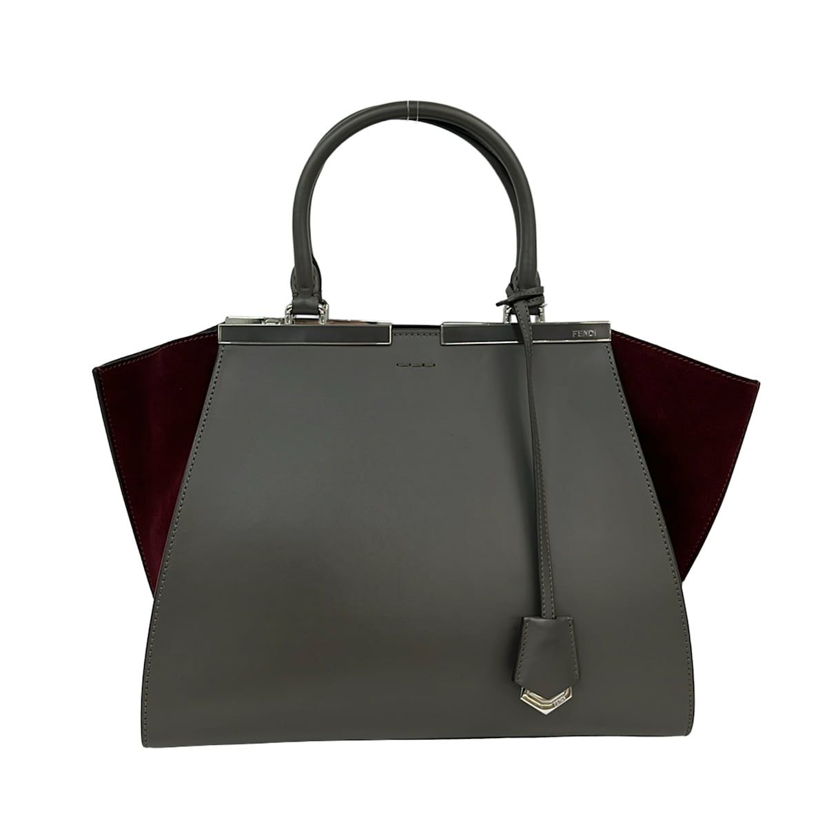FENDI(フェンディ) ハンドバッグ トロワジュール 8BH279 ダークグレー 