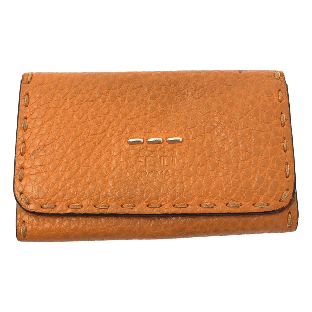FENDI / フェンディ | セレリア レザー 6連 キーケース | オレンジ
