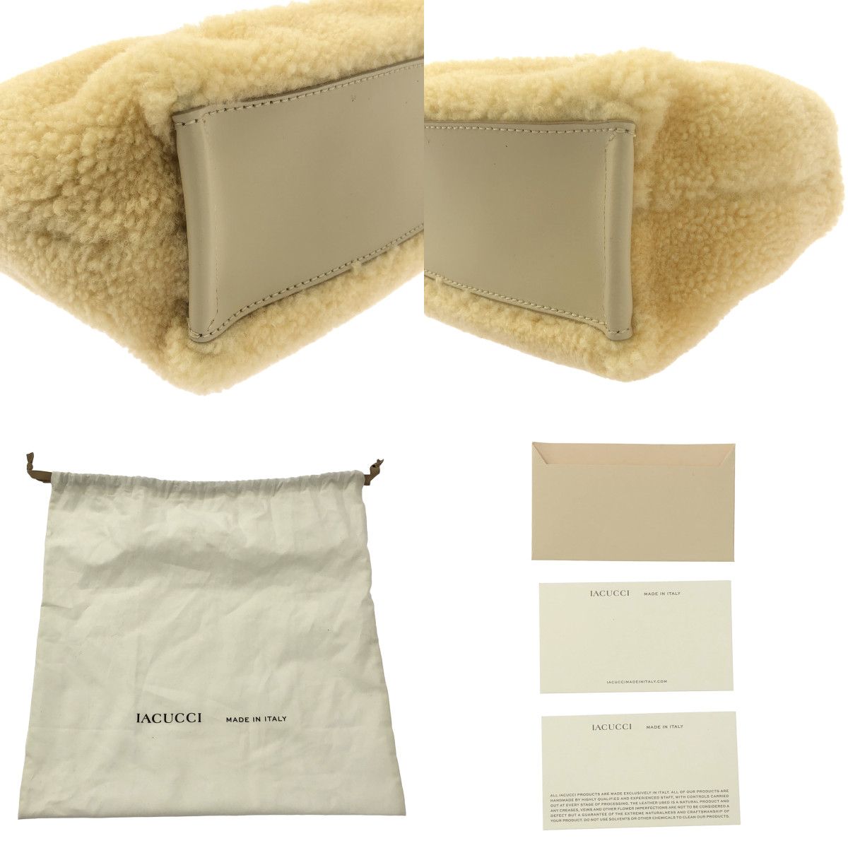【美品】  IACUCCI / イアクッチ | SORBETTO ソルベット ムートン 2way ショルダーバッグ | ベージュ | レディース IACUCCI - 【美品】 IACUCCI / イアクッチ | SORBETTO ソルベット