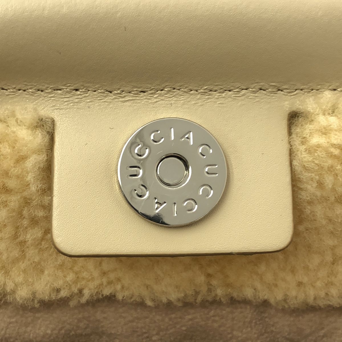 【美品】  IACUCCI / イアクッチ | SORBETTO ソルベット ムートン 2way ショルダーバッグ | ベージュ | レディース 美品】 IACUCCI / イアクッチ | SORBETTO ソルベット ムートン 2way