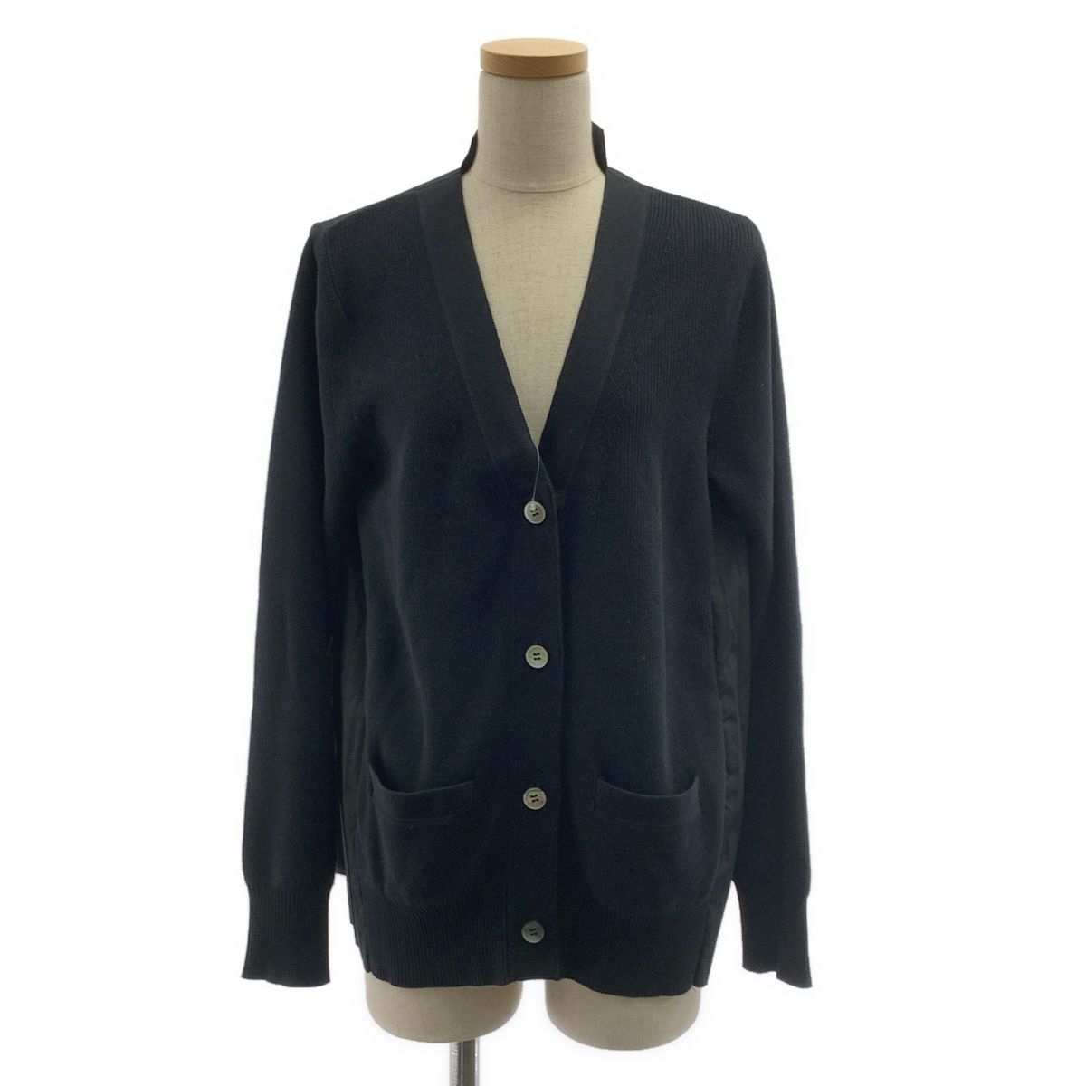 sacai＊ドッキングプリーツカーディガン sacai - Sacai サカイ カーディガン ストライプ プリーツ 切替の通販