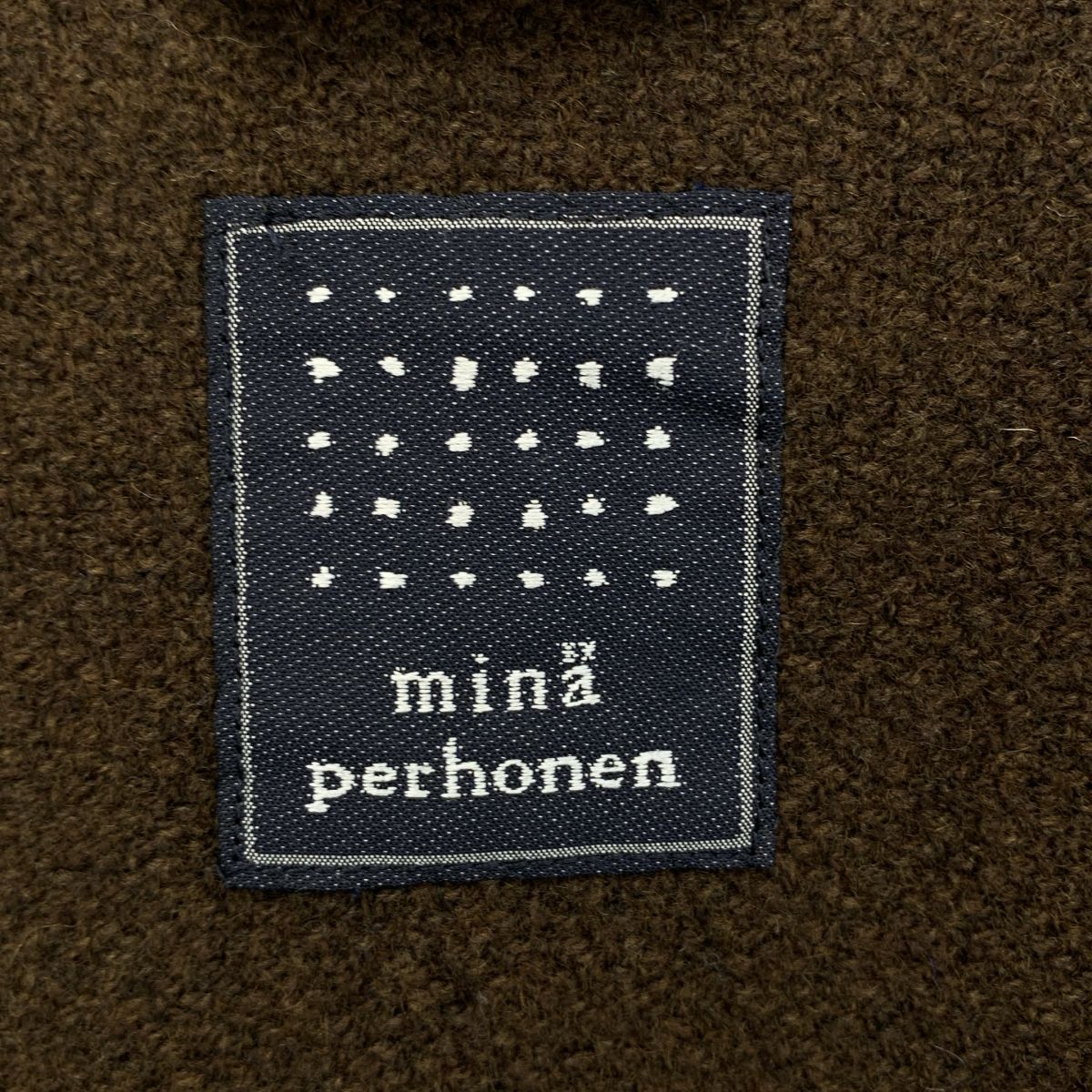 mina perhonen / ミナペルホネン | nordic moss ヤク混 ダッフルコート 