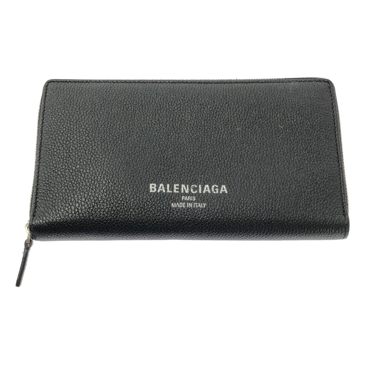 BALENCIAGA / バレンシアガ | Credit コンチネンタル ロゴ ジップ ロングウォレット | ブラック | メンズ BALENCIAGA / バレンシアガ | Credit コンチネンタル ロゴ ジップ