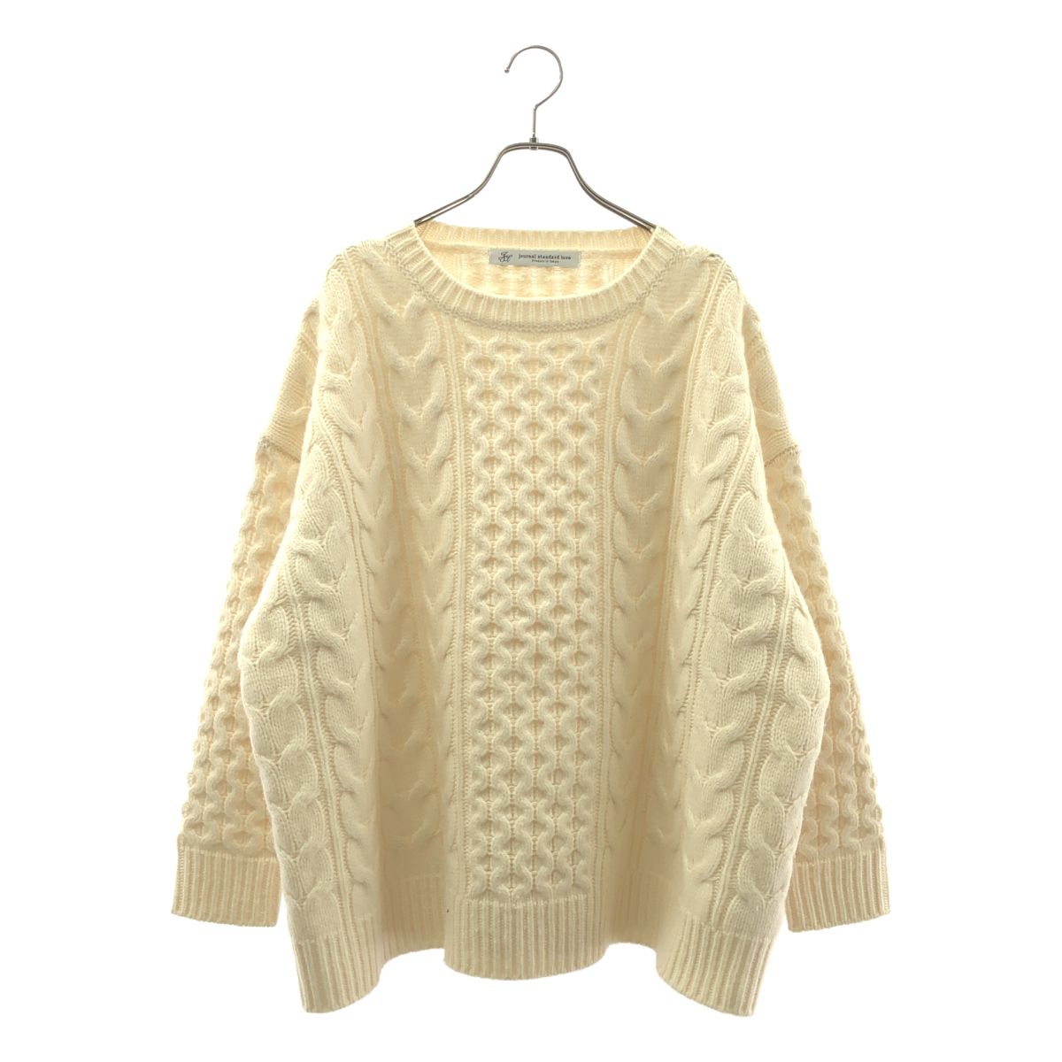 journal standard luxe / ジャーナルスタンダードラックス | 2025AW | ウール ケーブル アラン プルオーバー ニット セーター | F | アイボリー | レディース journal standard luxe / ジャーナルスタンダードラックス | 2025AW