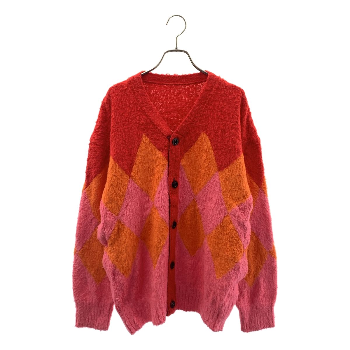 sacai / サカイ | Argyle Knit Cardigan コットン アーガイル Vネック 