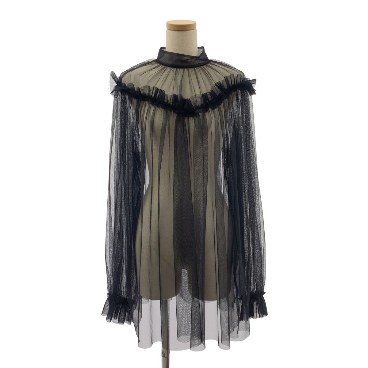 美品】 FETICO / フェティコ | TULLE FRILLED TUNIC チュールブラウス 