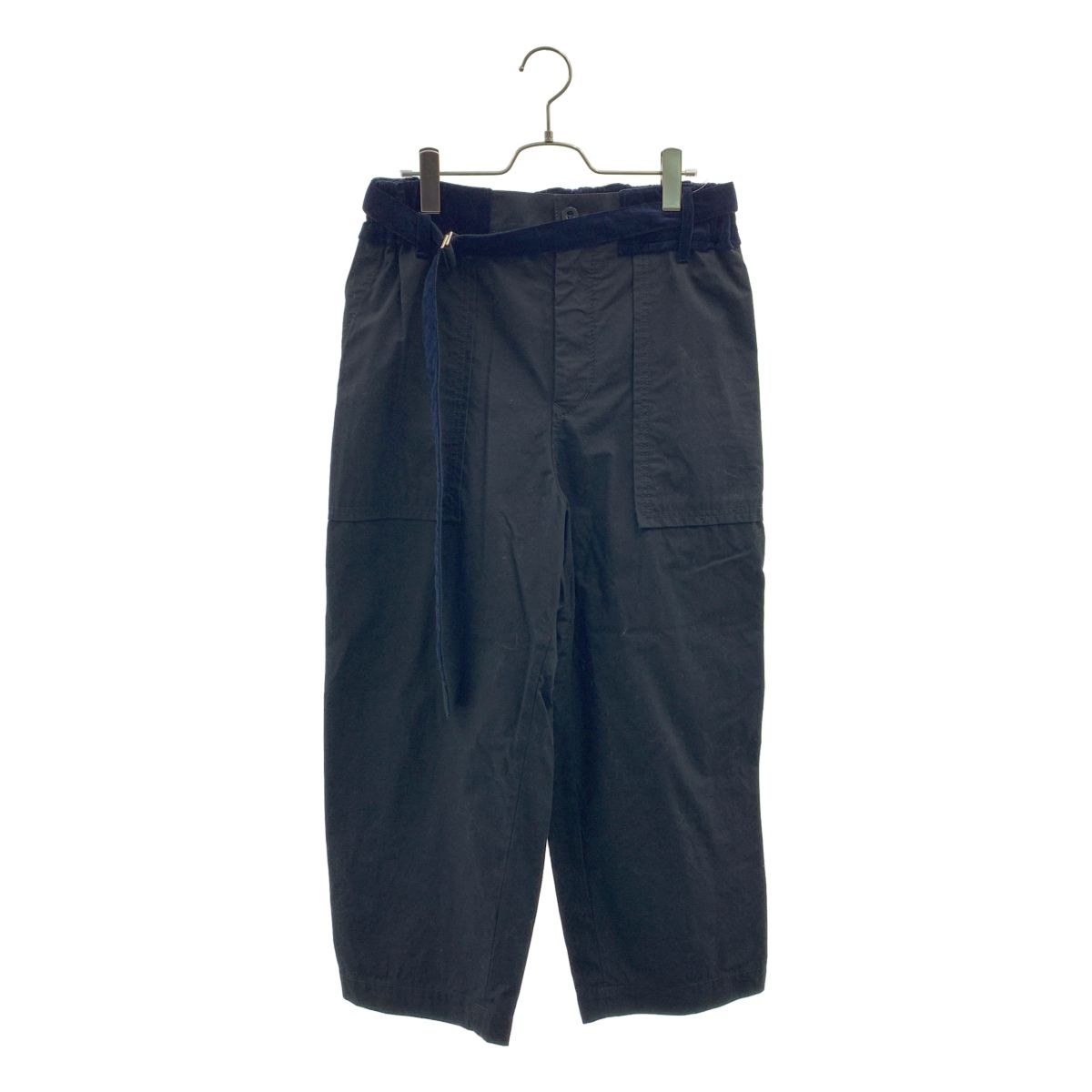 sacai luck ネイビー クロップドパンツ sacai / サカイ | 2020SS | FABRIC COMBO CROPPED PANTS クロップド