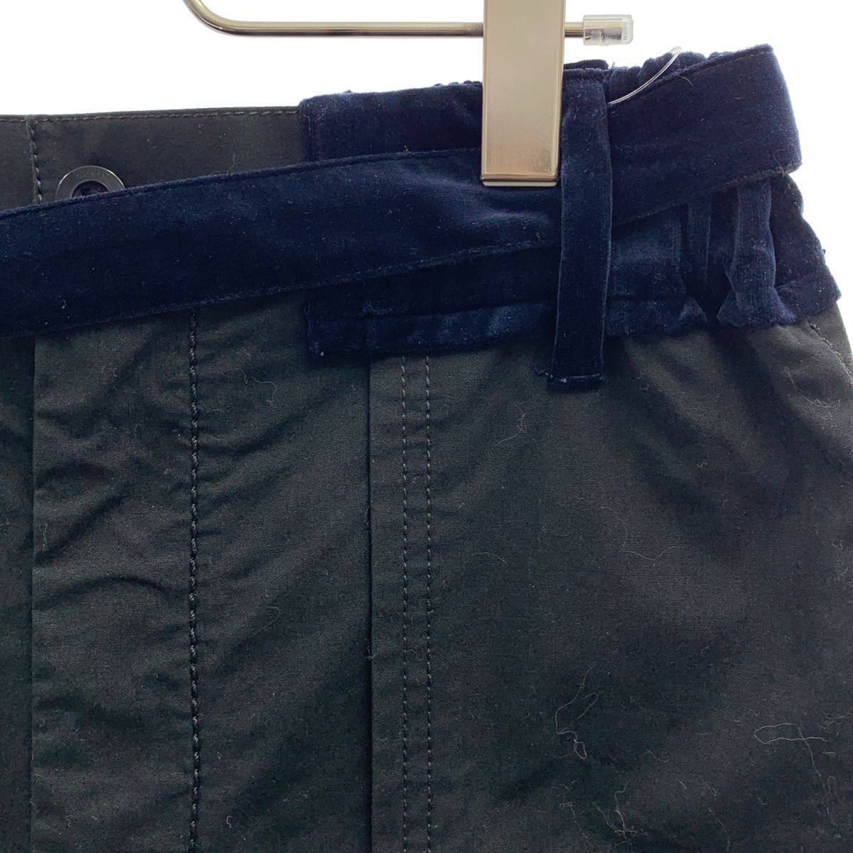 sacai luck ネイビー クロップドパンツ sacai / サカイ | 2020SS | FABRIC COMBO CROPPED PANTS クロップド