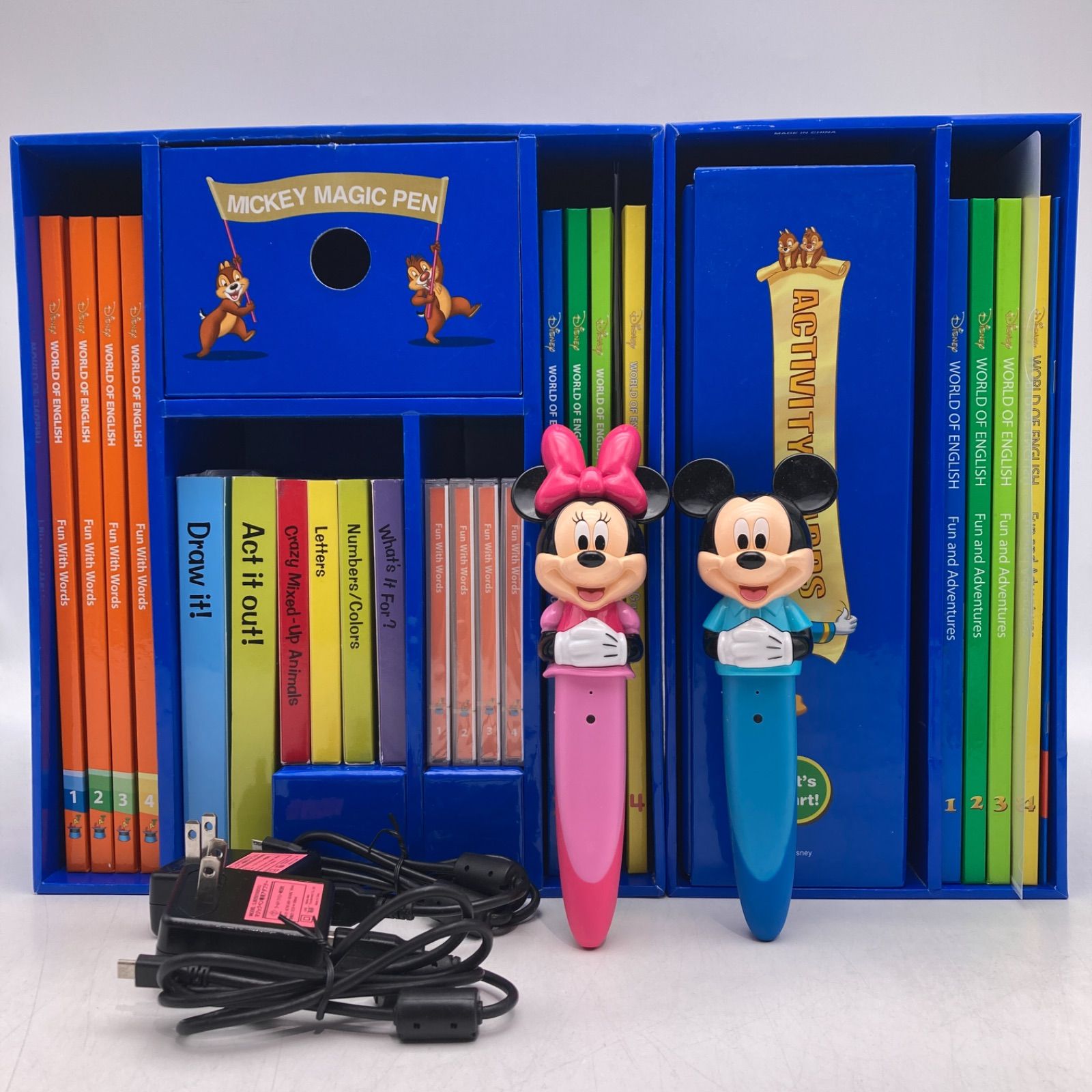 ミッキーマジックペンセット　アドベンチャー　リニューアル　ディズニー英語 ミッキーマジックペンセット・アドベンチャーセット(中古在庫
