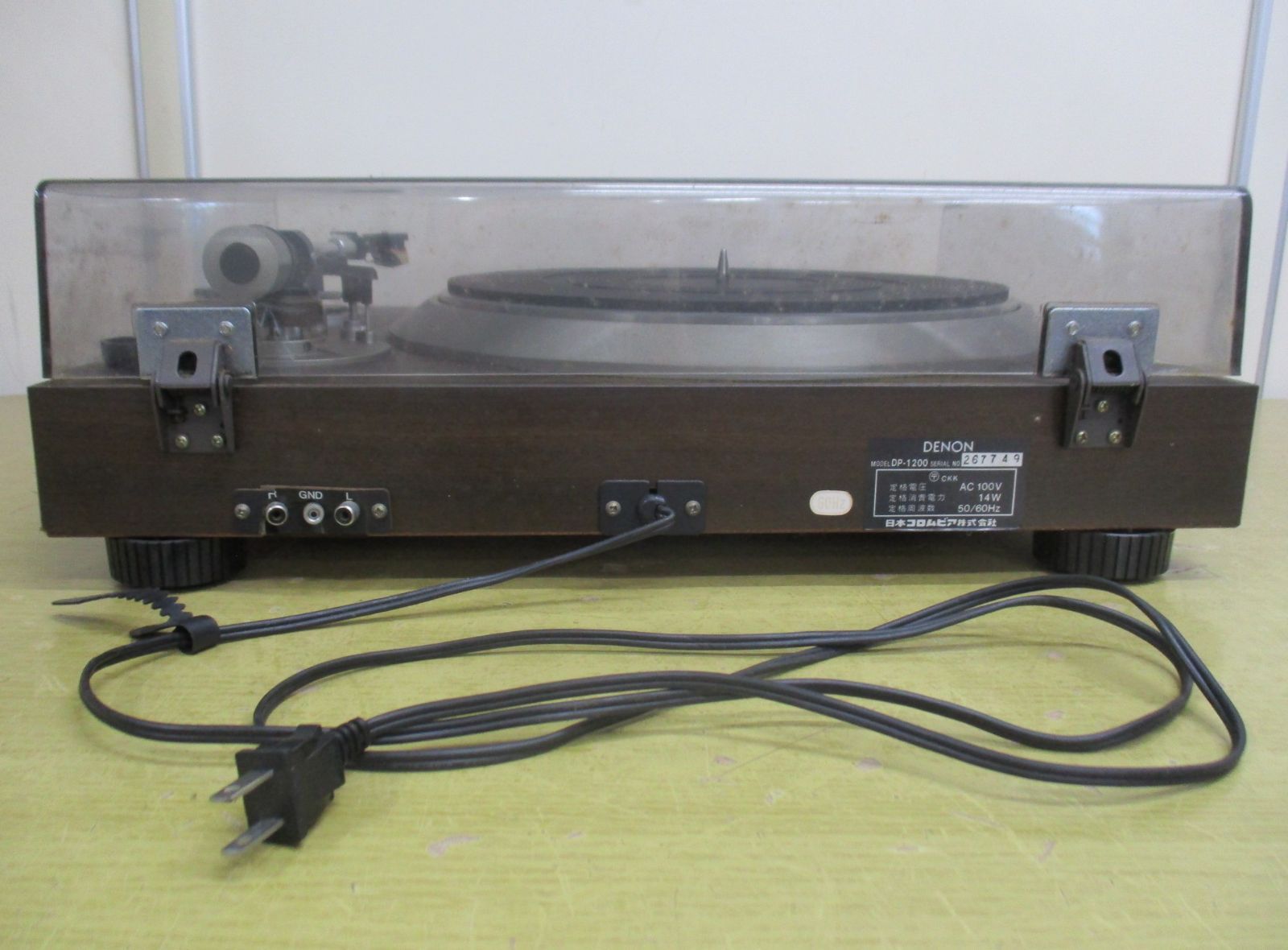 B143 DENON デノン DP-1200 ターンテーブル レコードプレーヤー - メルカリ