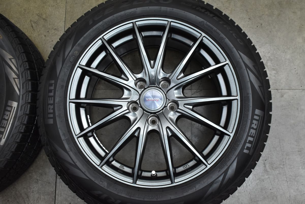 バリ溝】VELVA SPORT II 17in 7J +40 PCD114.3 ピレリ アイスゼロ 