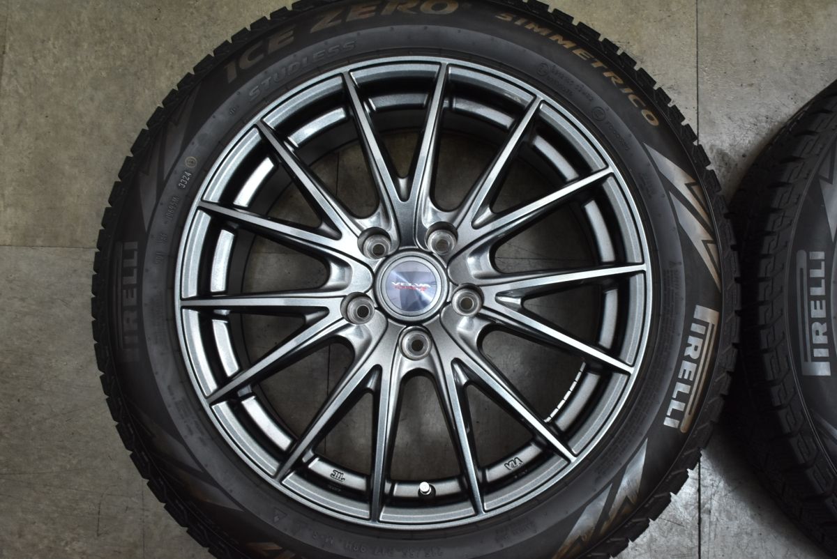 バリ溝】VELVA SPORT II 17in 7J +40 PCD114.3 ピレリ アイスゼロ