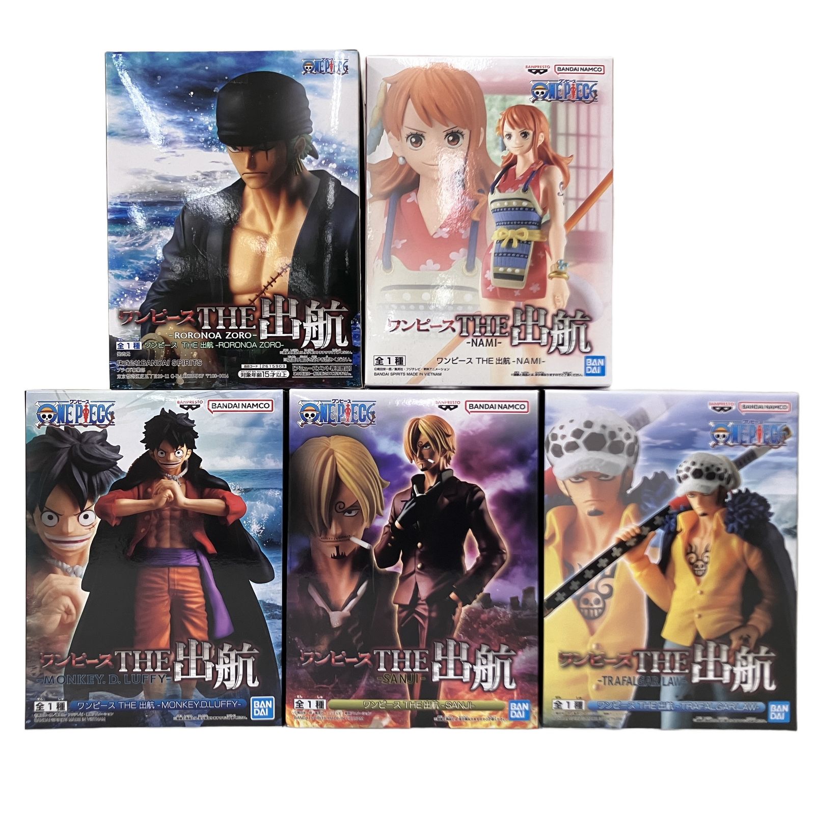 専用出品】ワンピース2点 バンプレスト ワンピース THE 出航 ルフィ 