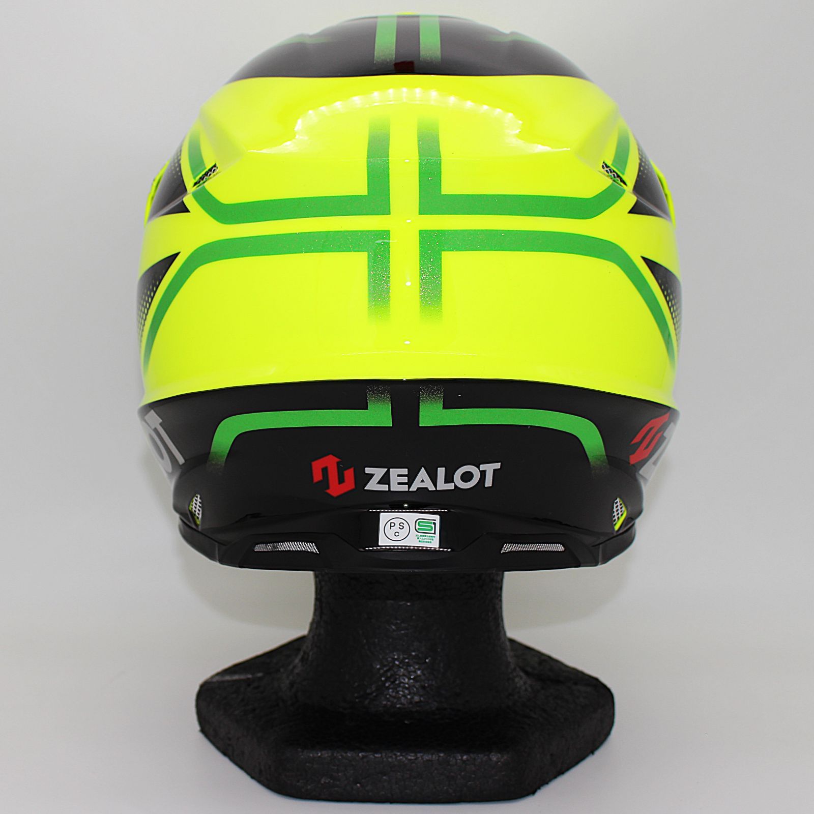 ZEALOT オフロードヘルメット ブラック イエロー ZEALOT オフロードヘルメット ブラック イエロー