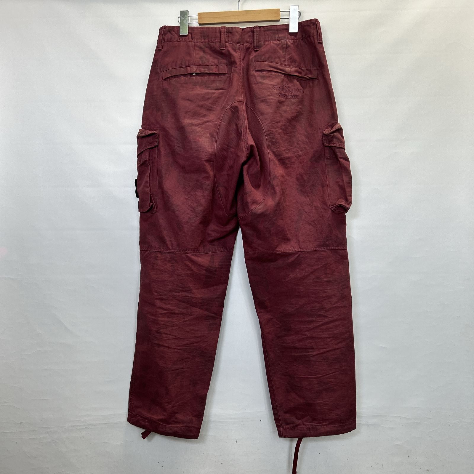 浜館76-2270] STONE ISLAND × Supreme カーゴパンツ サイズ：W32 [中古 
