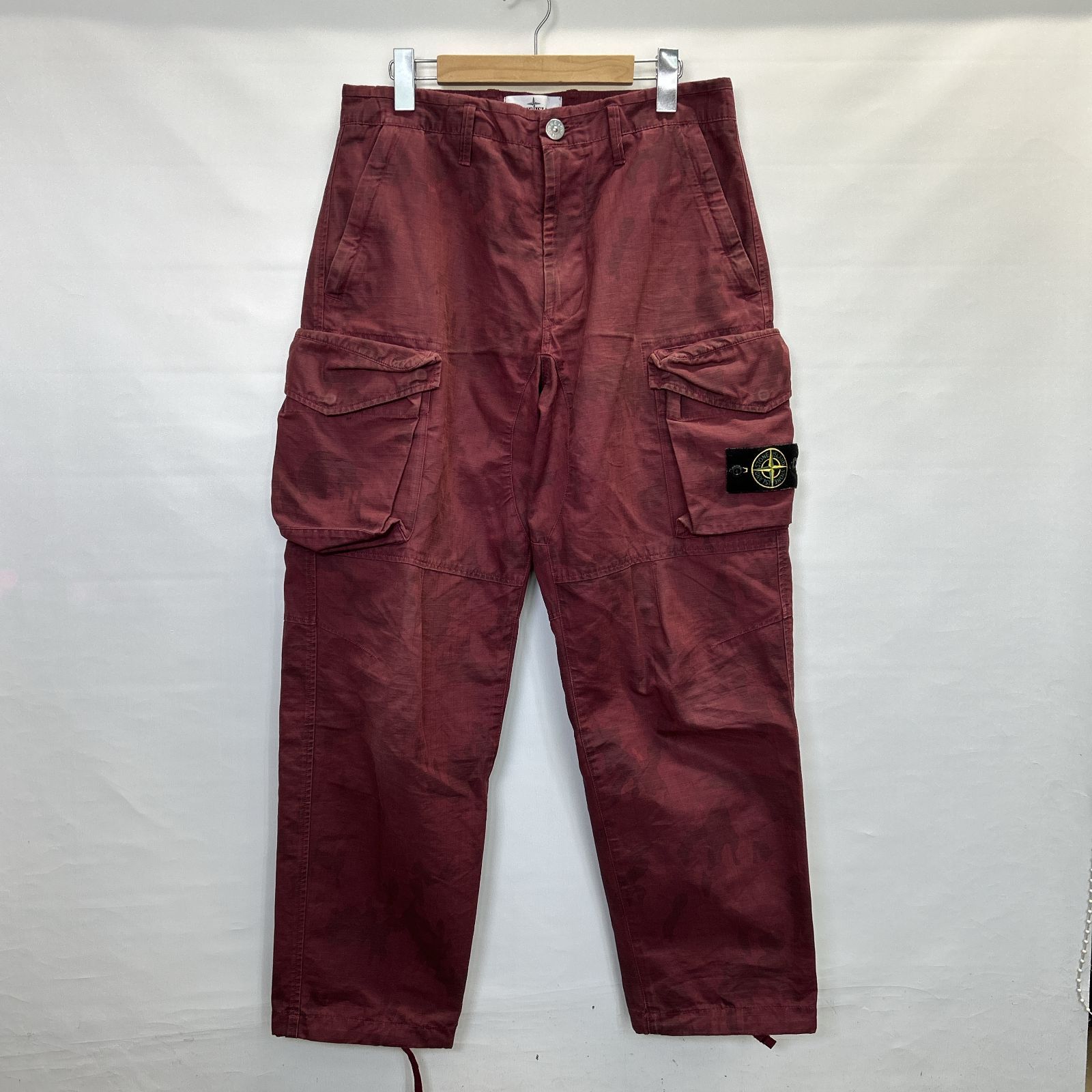 浜館76-2270] STONE ISLAND × Supreme カーゴパンツ サイズ：W32 [中古 