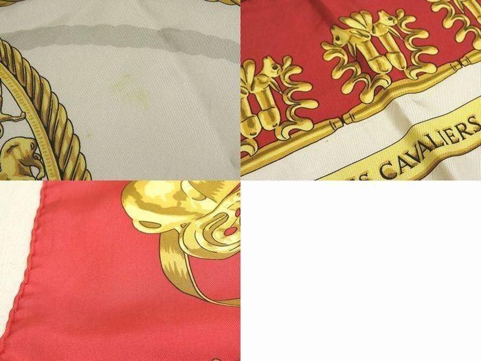 エルメス スカーフ カレ90　LES CAVALIERS D'OR　黄金の騎士 HERMES(エルメス) 黄金の騎士 LES CAVALIERS D'ORカレ90 バー