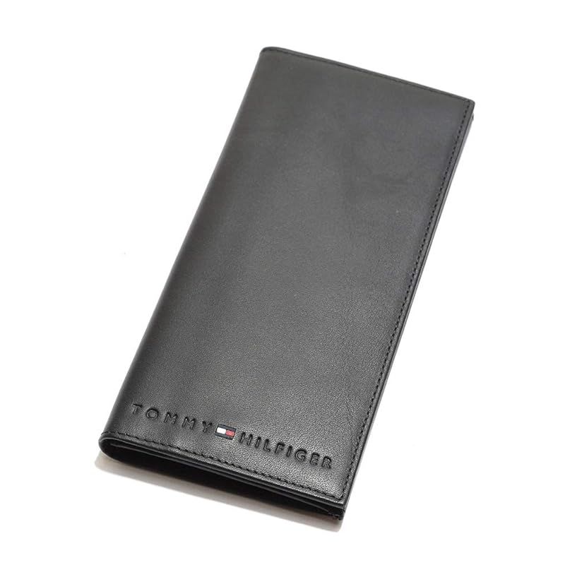 [トミーヒルフィガー] メンズ レザー 長財布 31TL19X006 ブラック [並行輸入品] 0