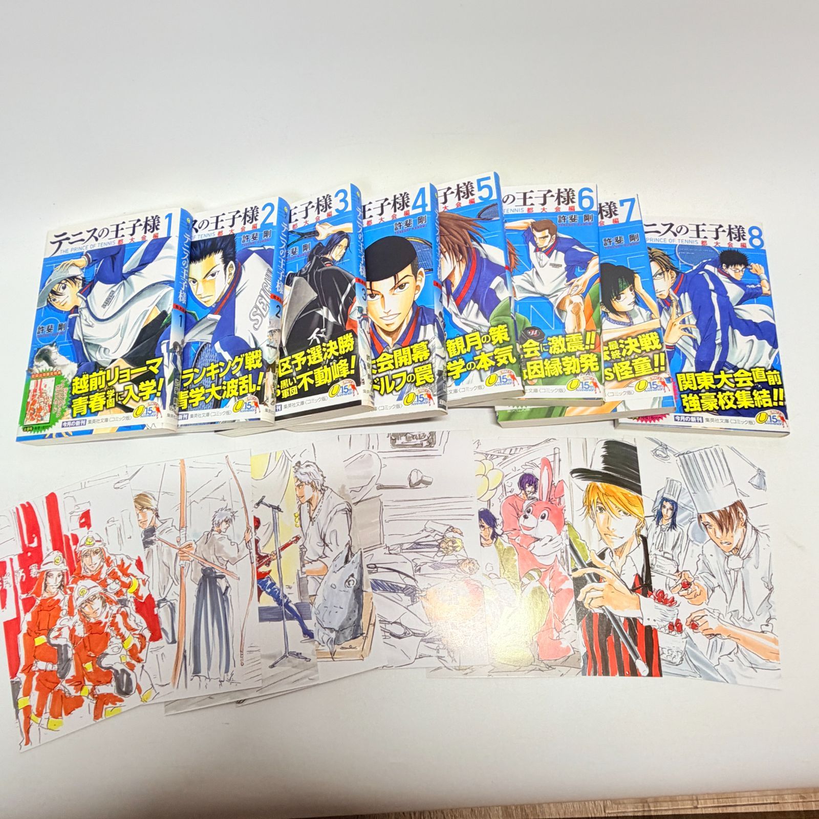 全巻帯付き初版ポストカード完品】 テニスの王子様 文庫版 24冊 - メルカリ