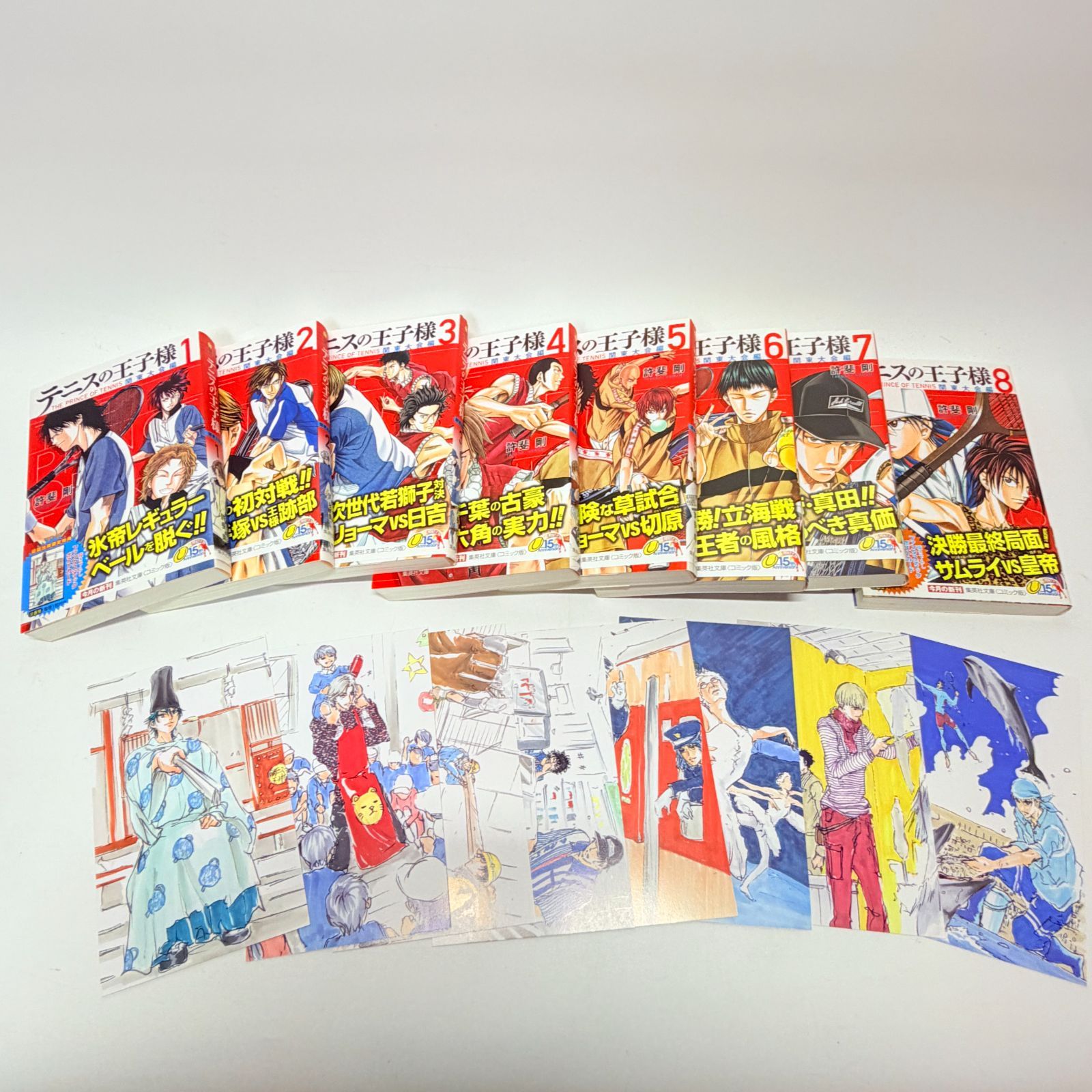 テニスの王子様 ポストカード付き 文庫　初版帯付き 全巻帯付き初版ポストカード完品】 テニスの王子様 文庫版 24冊 - メルカリ