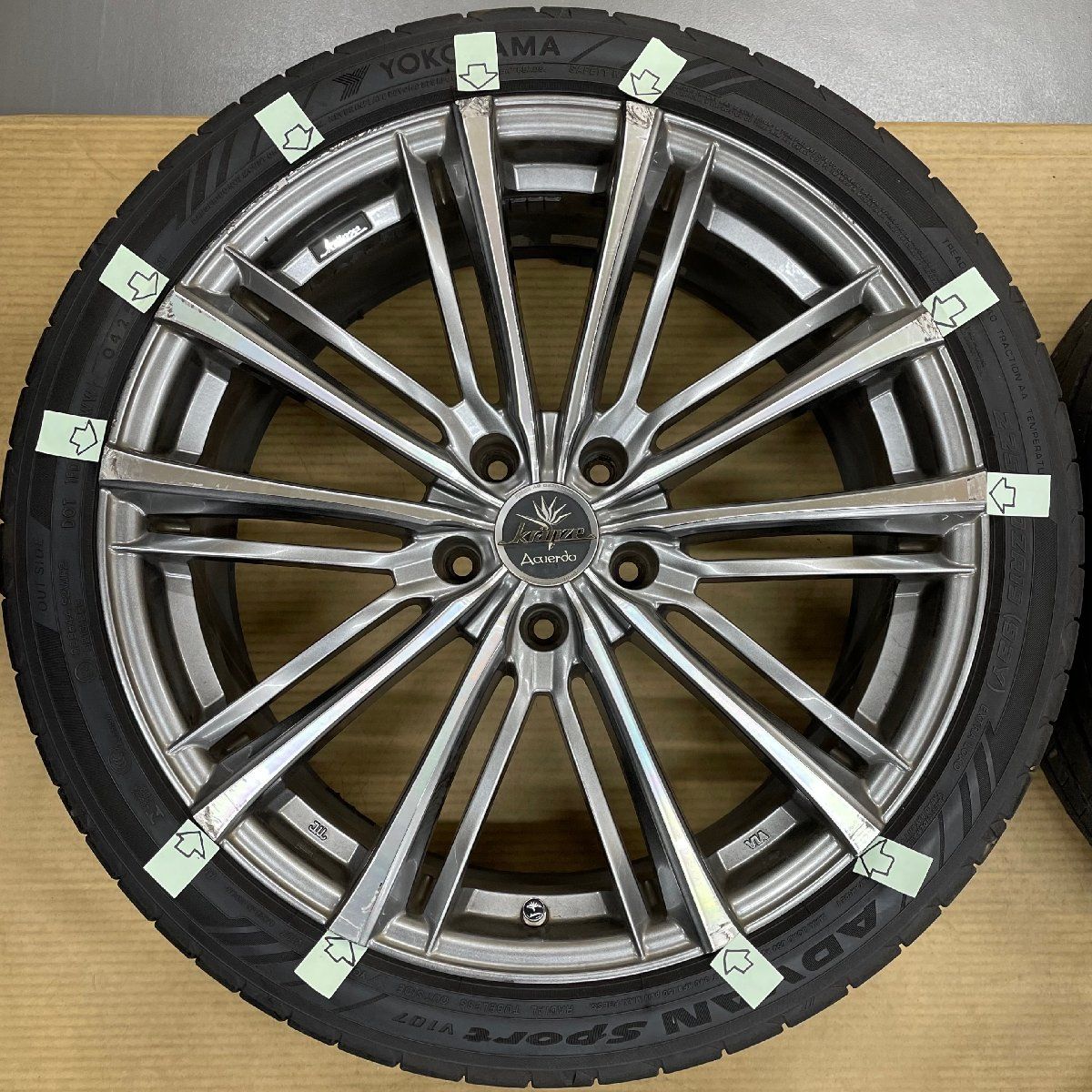 5穴 PCD114.3 19インチ 8.0J, 9.0J ＋35 WEDS 225/40R19, 255/35ZR19