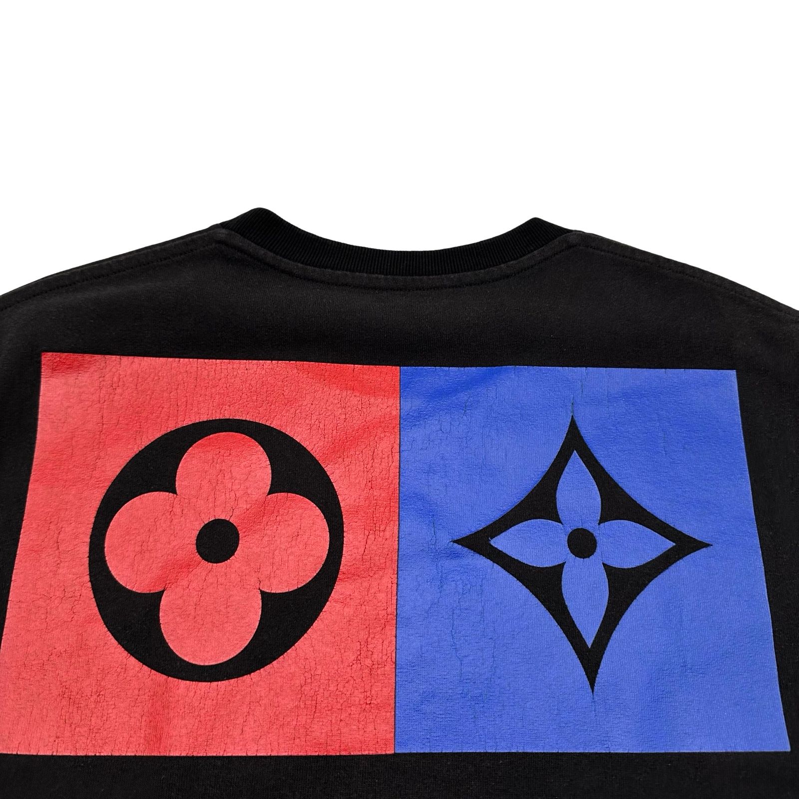 ルイ・ヴィトン LOUIS VUITTON バックフラワーロゴプリント半袖Tシャツ 
