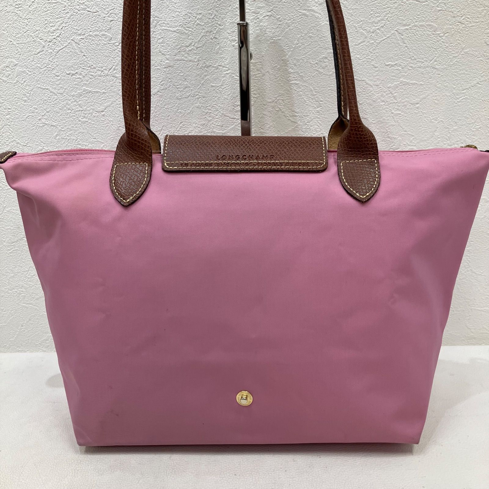 2138 LONGCHAMP ロンシャン トートバッグ ルプリアージュ ピンク系