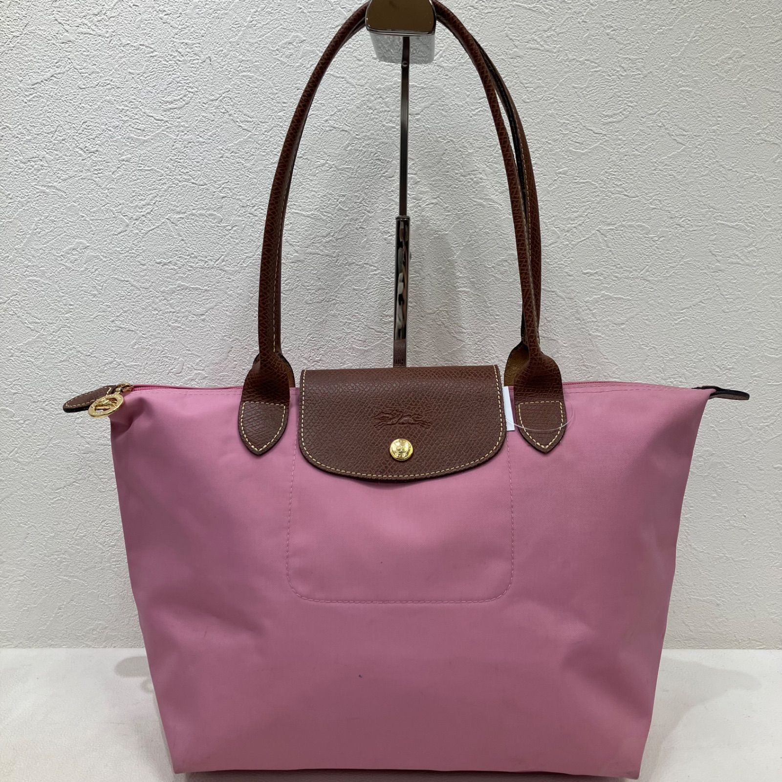 2138 LONGCHAMP ロンシャン トートバッグ ルプリアージュ ピンク系