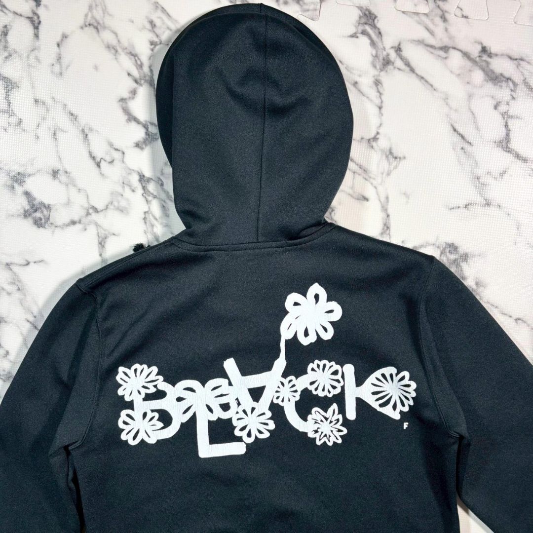 極美品/ロング丈/花柄ロゴ(S)○ブラックコムデギャルソン BLACK COMME