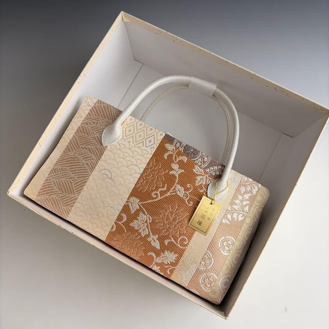 新品未使用 ！！特別セール！！京都 西陣 正絹 帯使用 利休バッグ