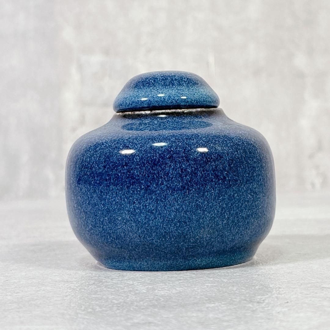 S063 ヴァルデマー ペターセン ヴィンテージ 茶釉線文 小壺 デンマーク