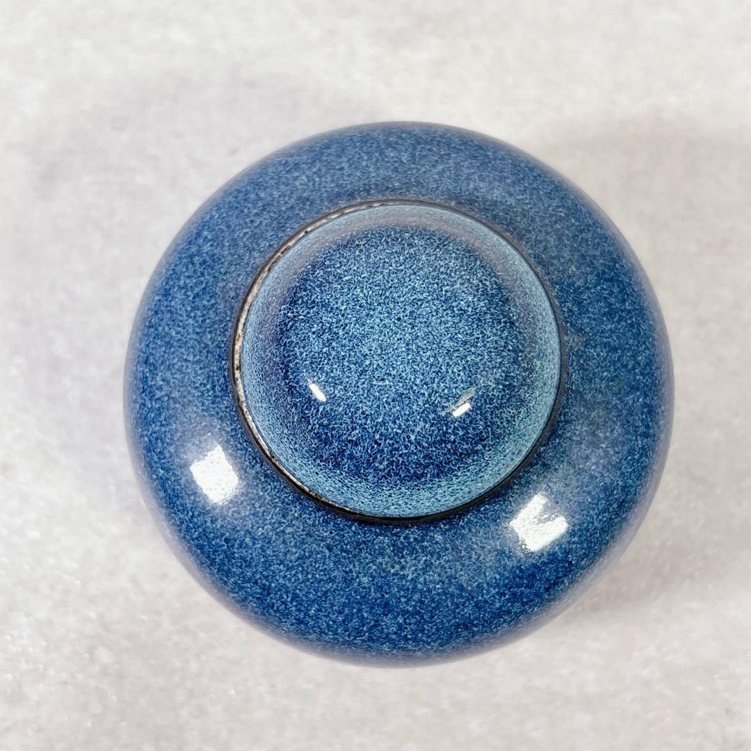 S063 ヴァルデマー ペターセン ヴィンテージ 茶釉線文 小壺 デンマーク