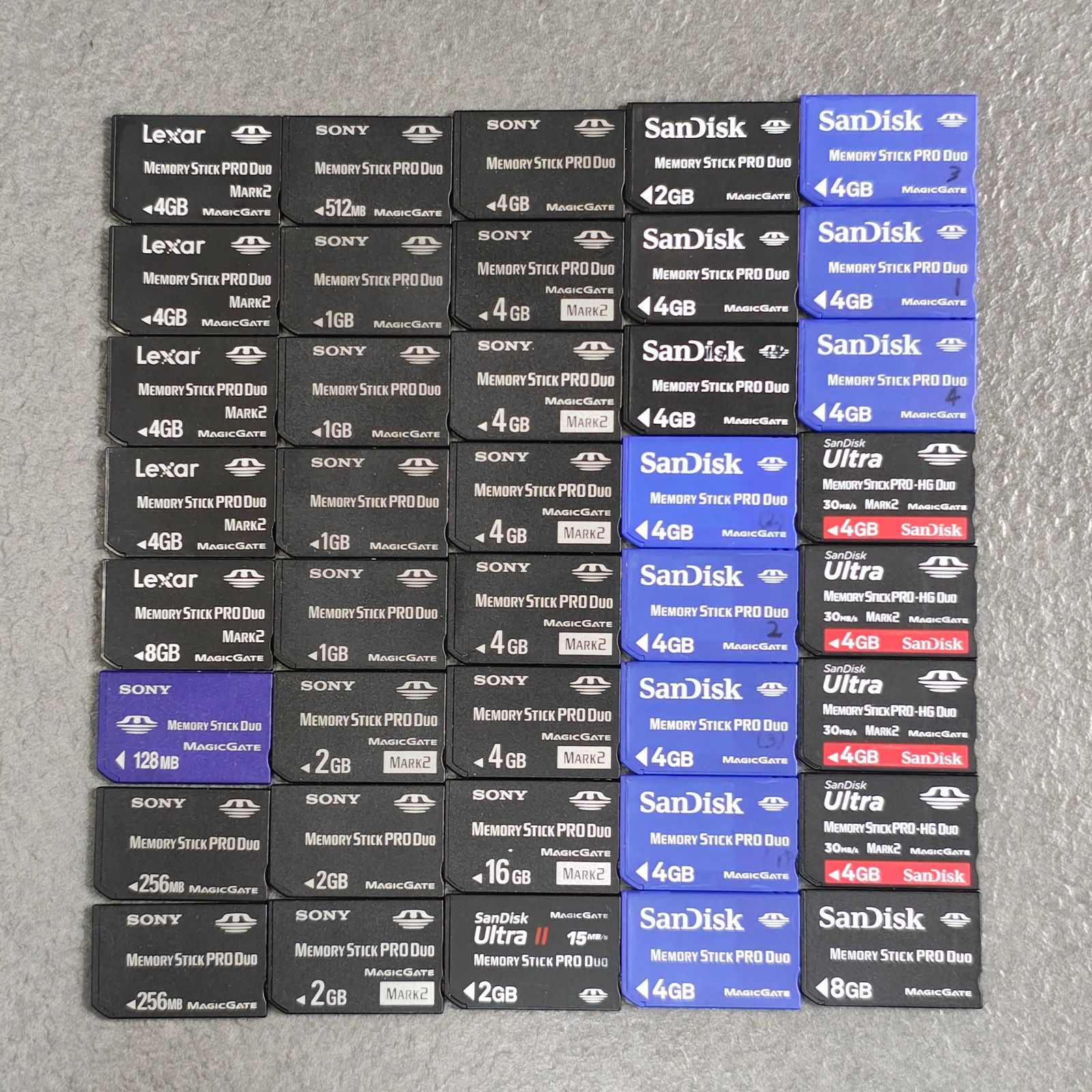 メモリースティック PRO DUO HG MARK2　など　40枚まとめ　フォーマル済　SONY SanDisk Lexar