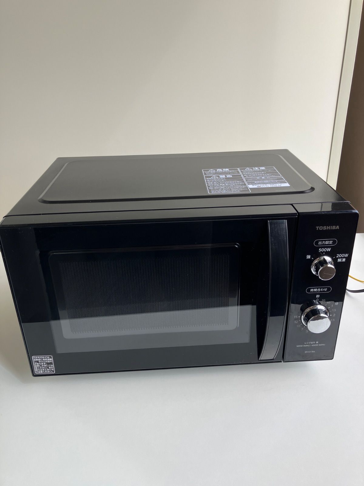 TOSHIBA 東芝 電子レンジ ER-S17E6 動作確認済み メンテナンス済み 美品 TOSHIBA電子レンジER-S17E6（K） - メルカリ