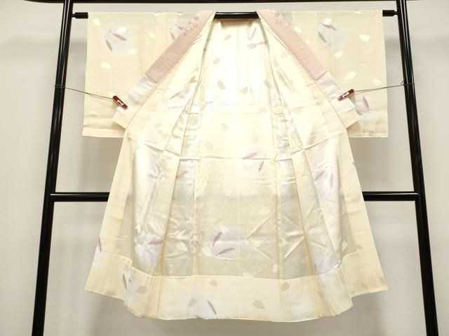 平和屋着物●上質な長襦袢　無双仕立て　兎　砥粉色地　半衿刺繍　逸品　未使用　CYAA4888s6 平和屋着物○上質な長襦袢 無双仕立て 兎 砥粉色地 半衿刺繍 逸品 未