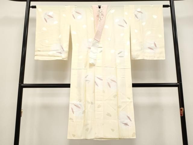 平和屋着物●上質な長襦袢　無双仕立て　兎　砥粉色地　半衿刺繍　逸品　未使用　CYAA4888s6 平和屋着物○上質な長襦袢 無双仕立て 兎 砥粉色地 半衿刺繍 逸品 未